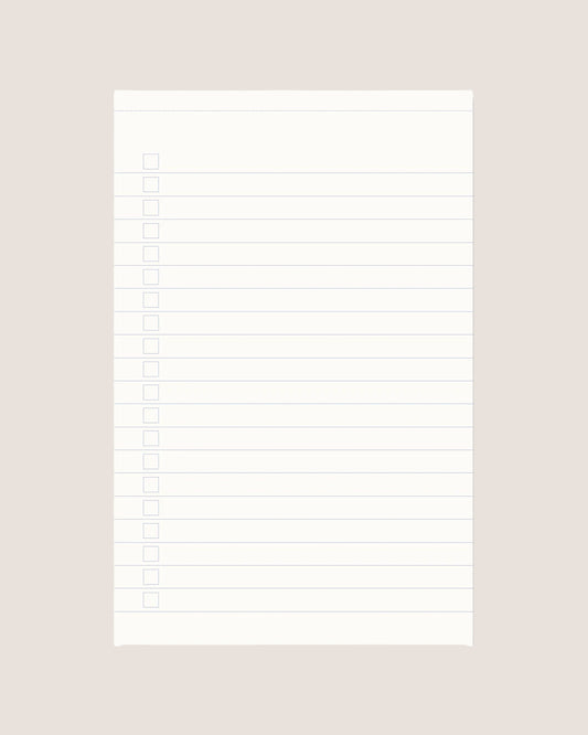 To-do liste med tern