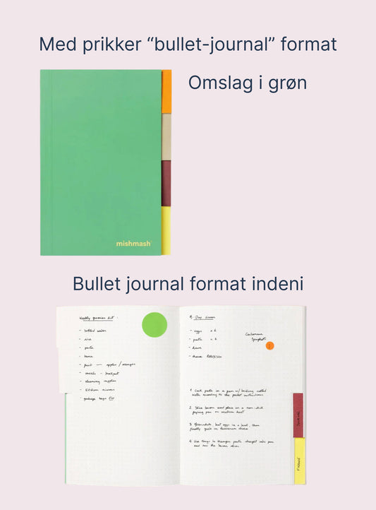 Notebook with tabs