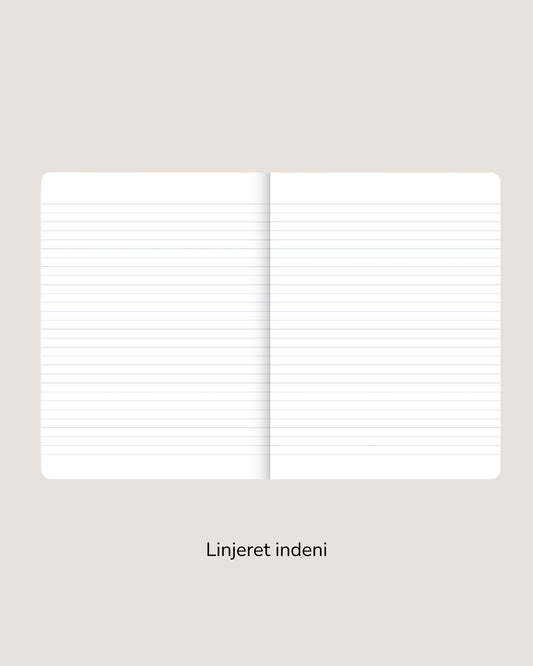 Notesbog med flot mønster