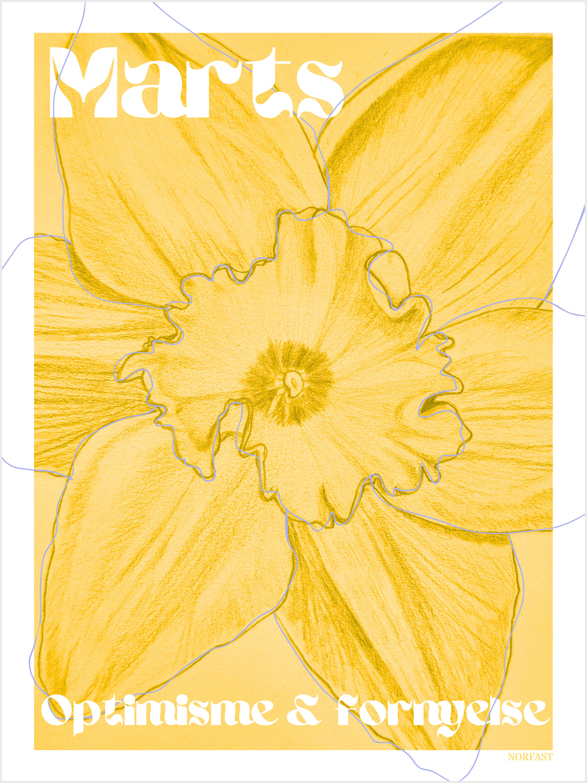 Fødselsblomst plakat A4 - Alle måneder