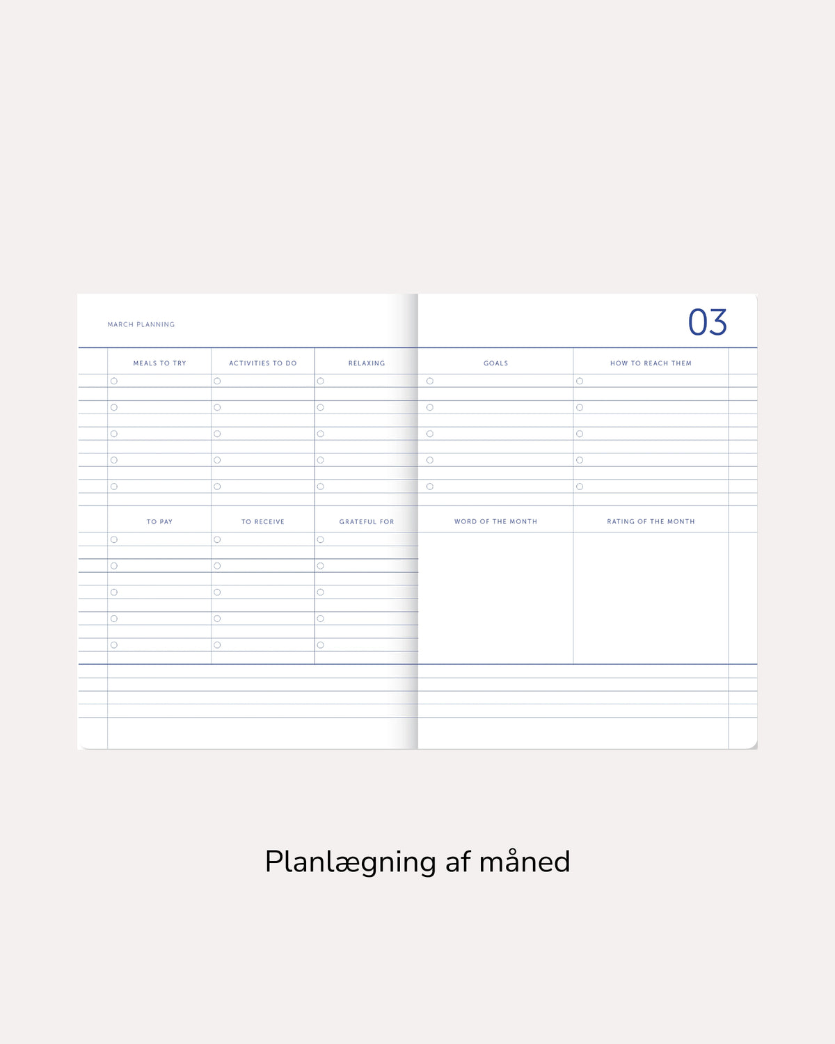 A6 kalender for 2027