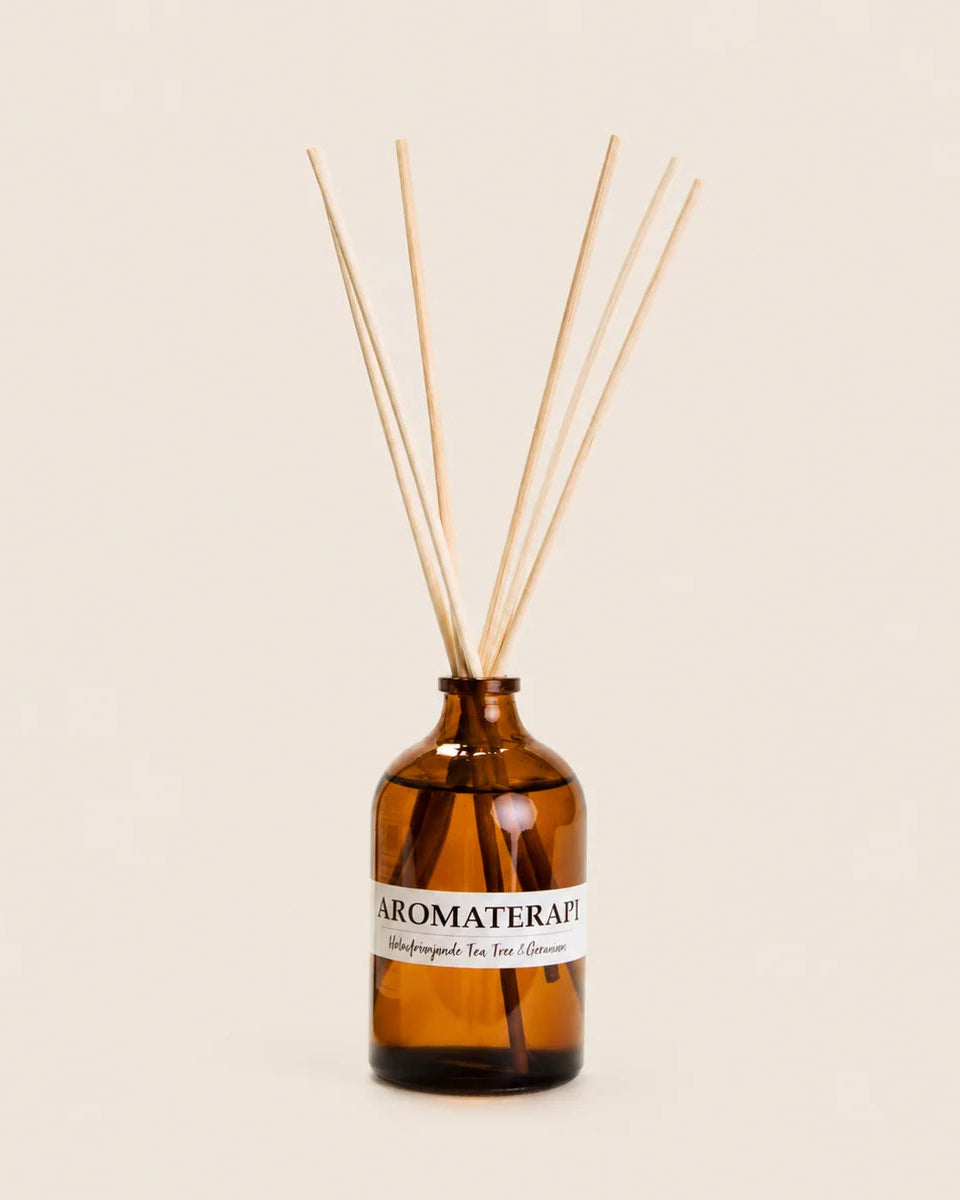 Duftpinde med tea tree og geranium - Aromaterapi