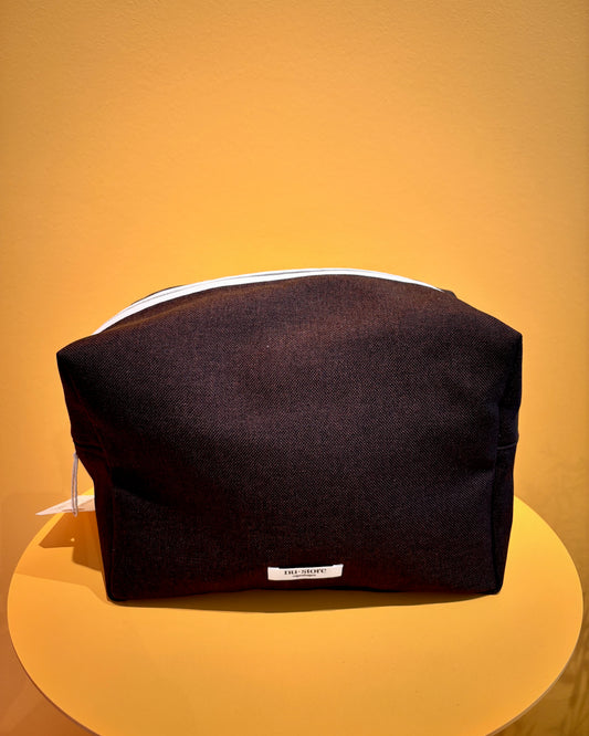 Big - Chocolate brown beauty bag