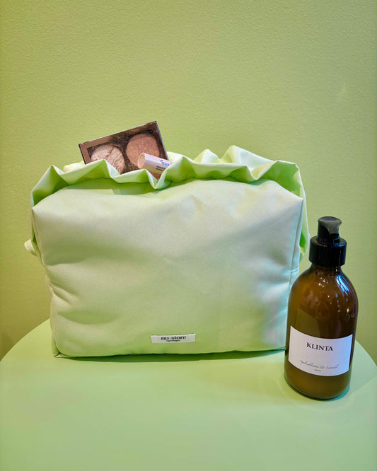 Big - Lime grøn beauty bag