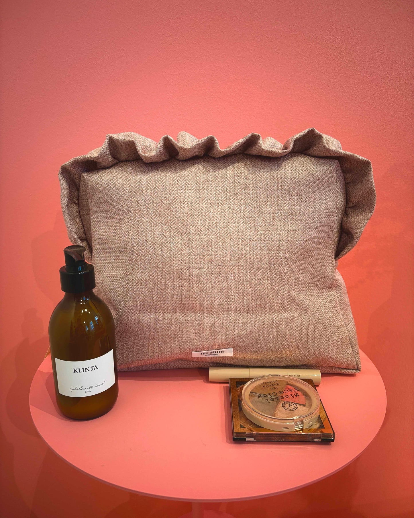 Big - Lyserød beauty bag