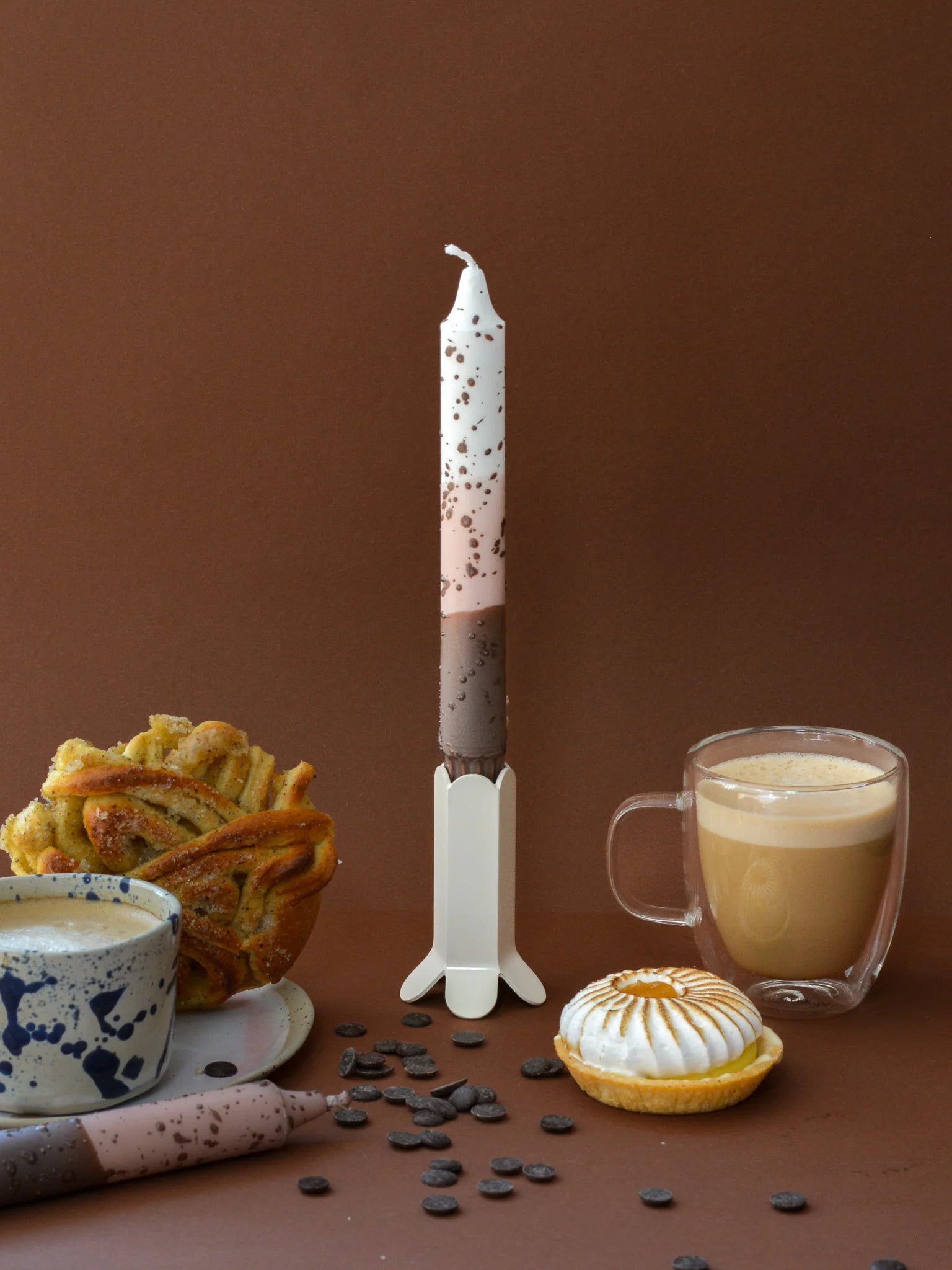 Håndlavet lys - Cappucino Coffee Confetti