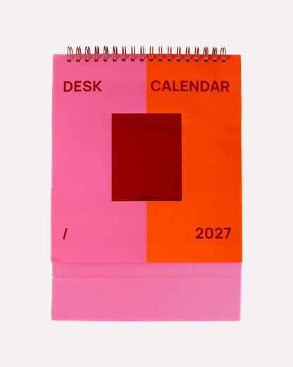 Skrivebordskalender - desk planner - 2027