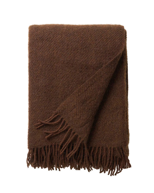 Brown wool rug