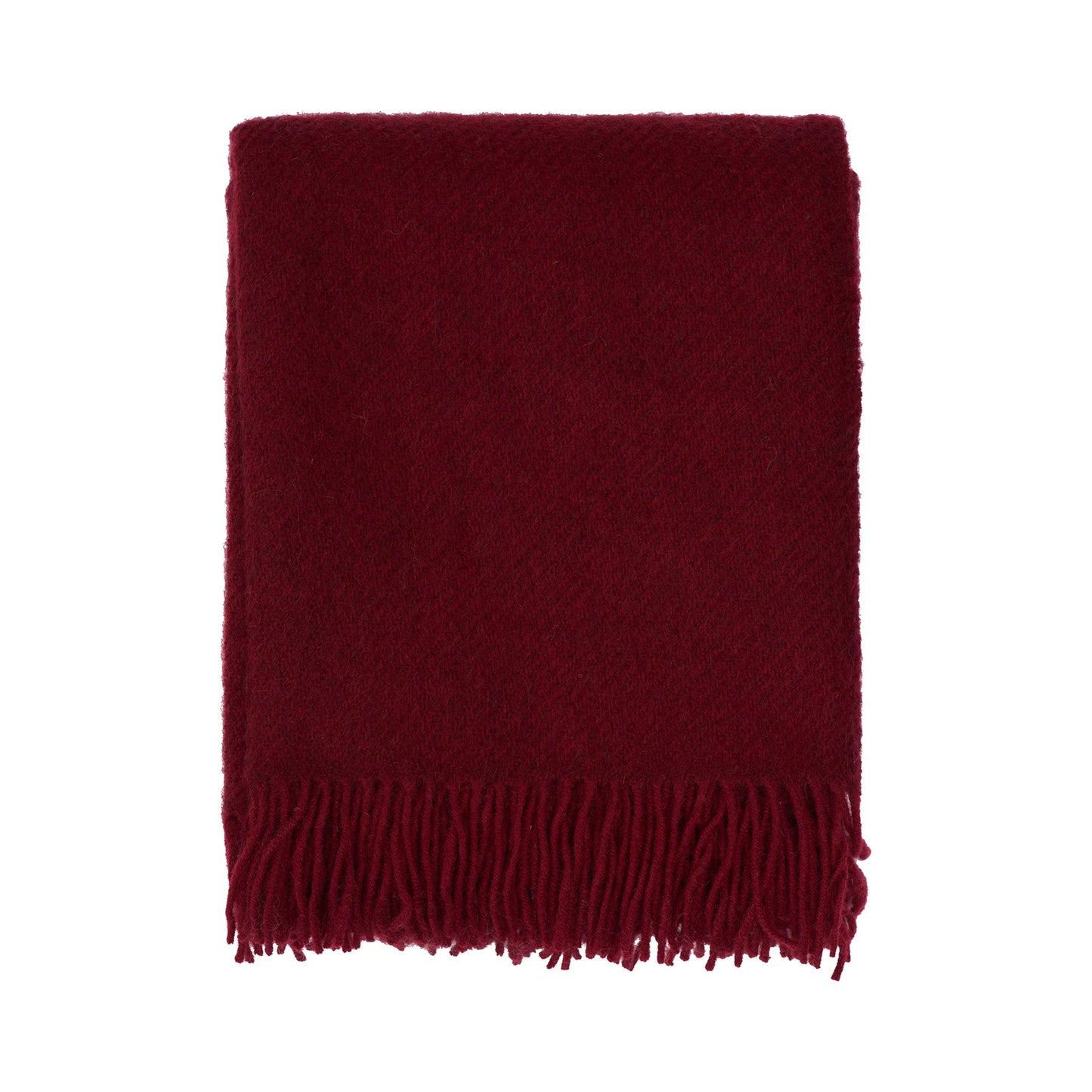 Burgundy uldtæppe
