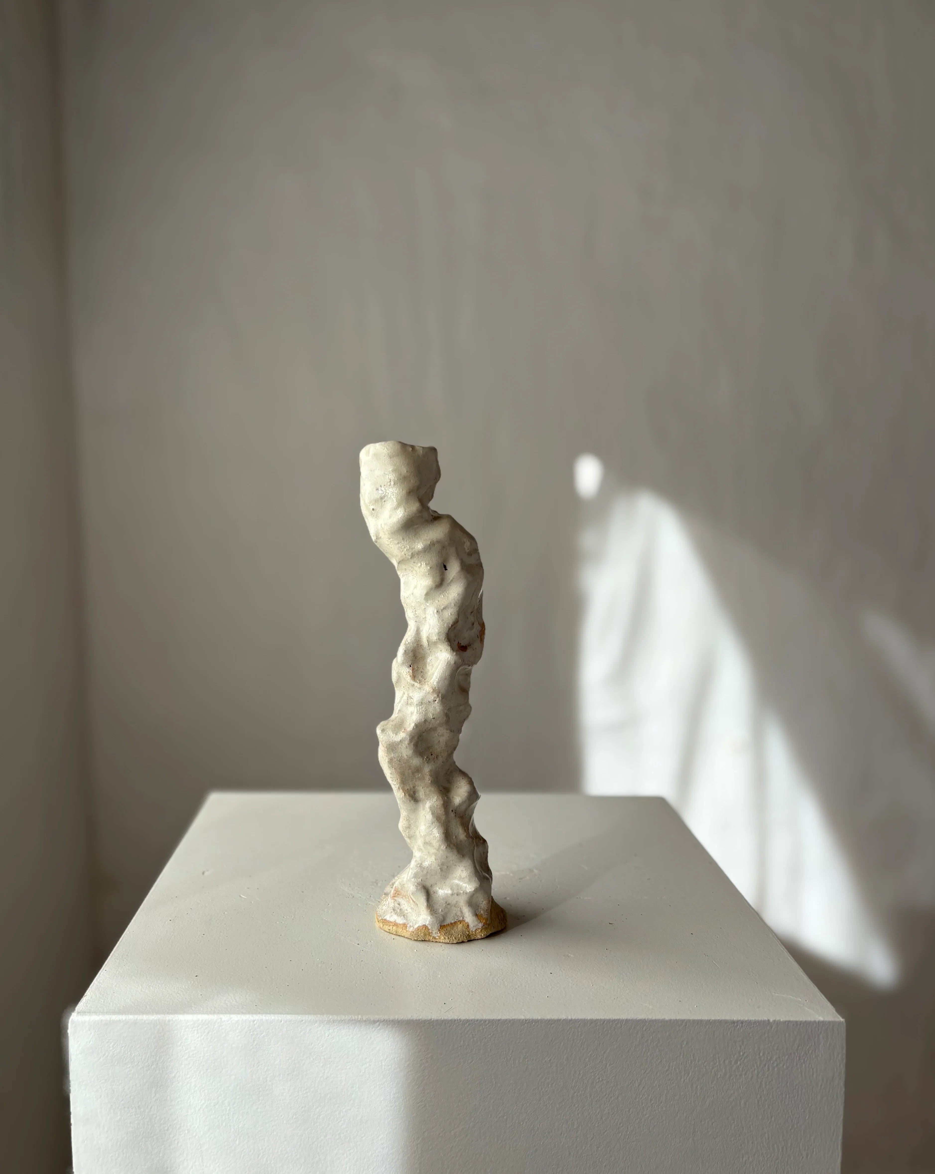 Høj - Gren lysestage i beige