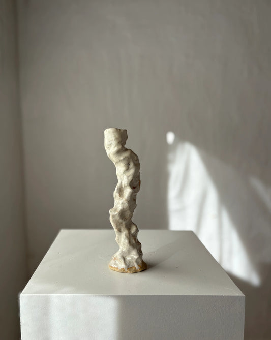 Tall - Branch candle holder in beige