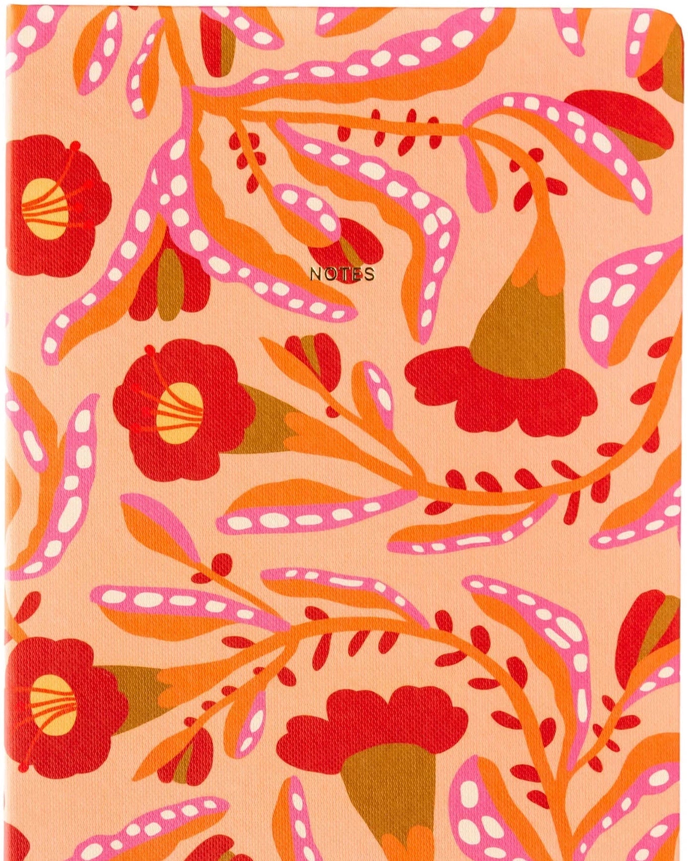 Notesbog med blomster