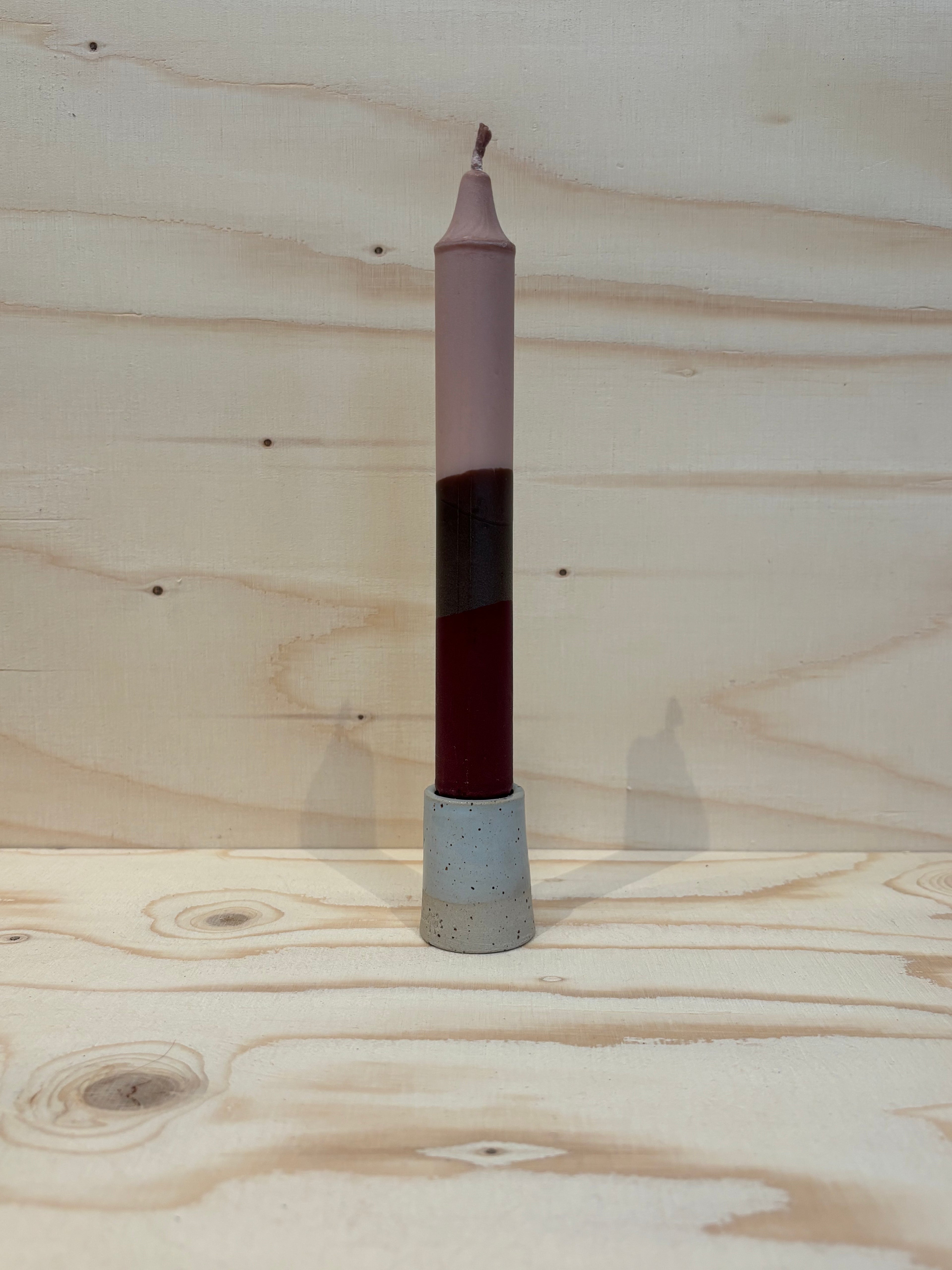 Lys - Beige / Brown / Red - Håndlavet lys