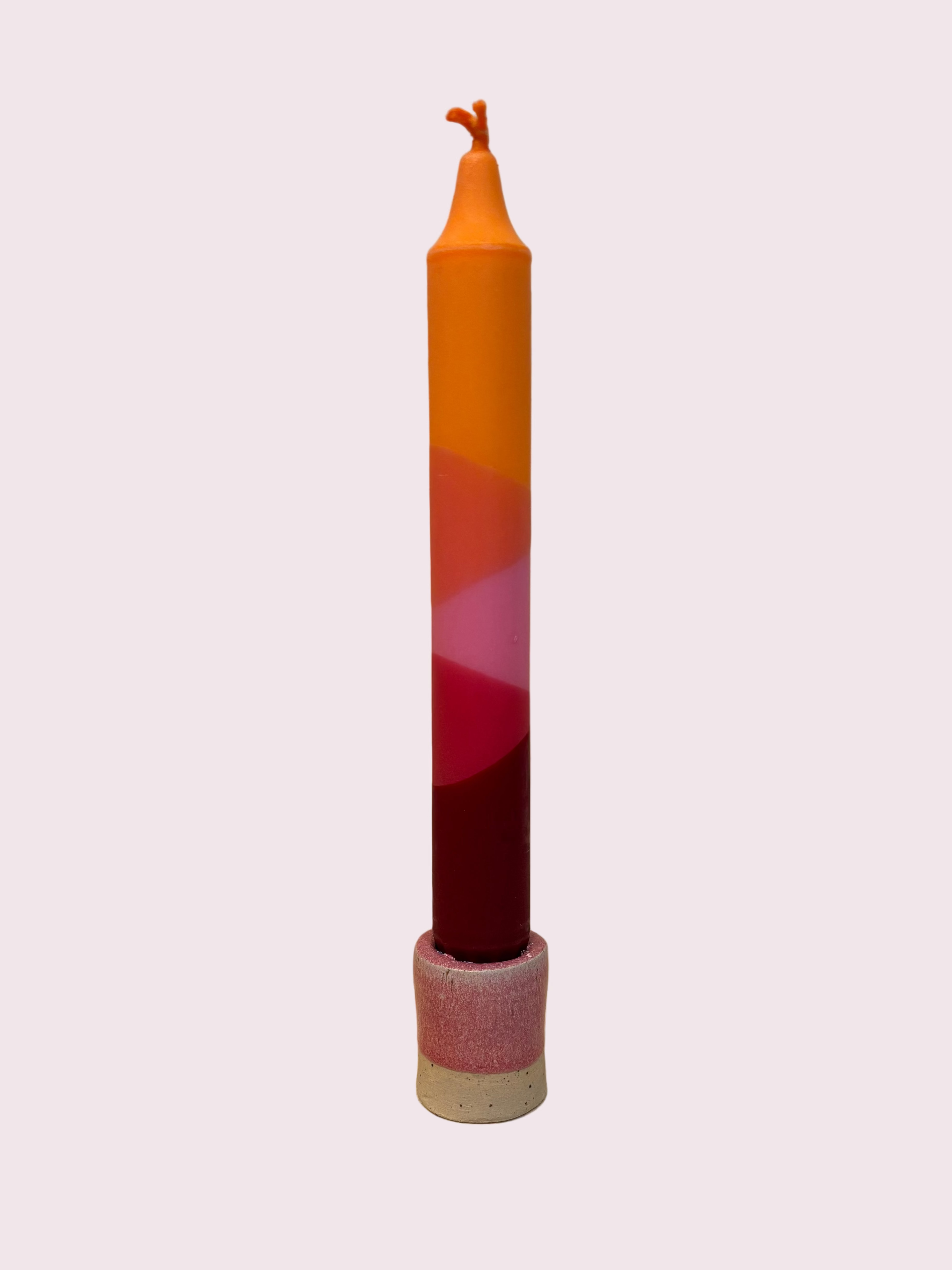 Håndlavet lys - Orange / Pink / Rød / Vinrød