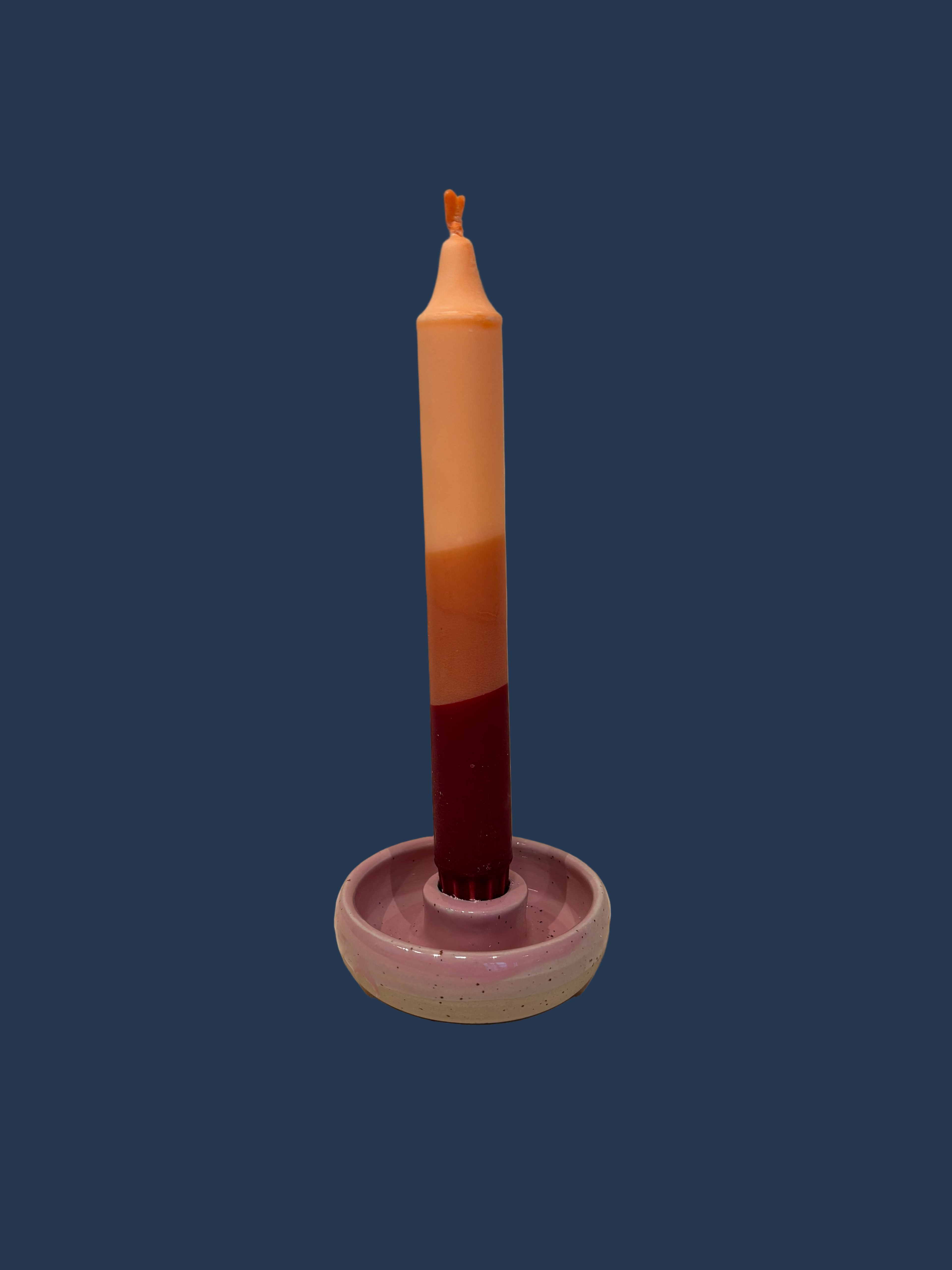Håndlavet lys - Orange / Mørk orange / Rød