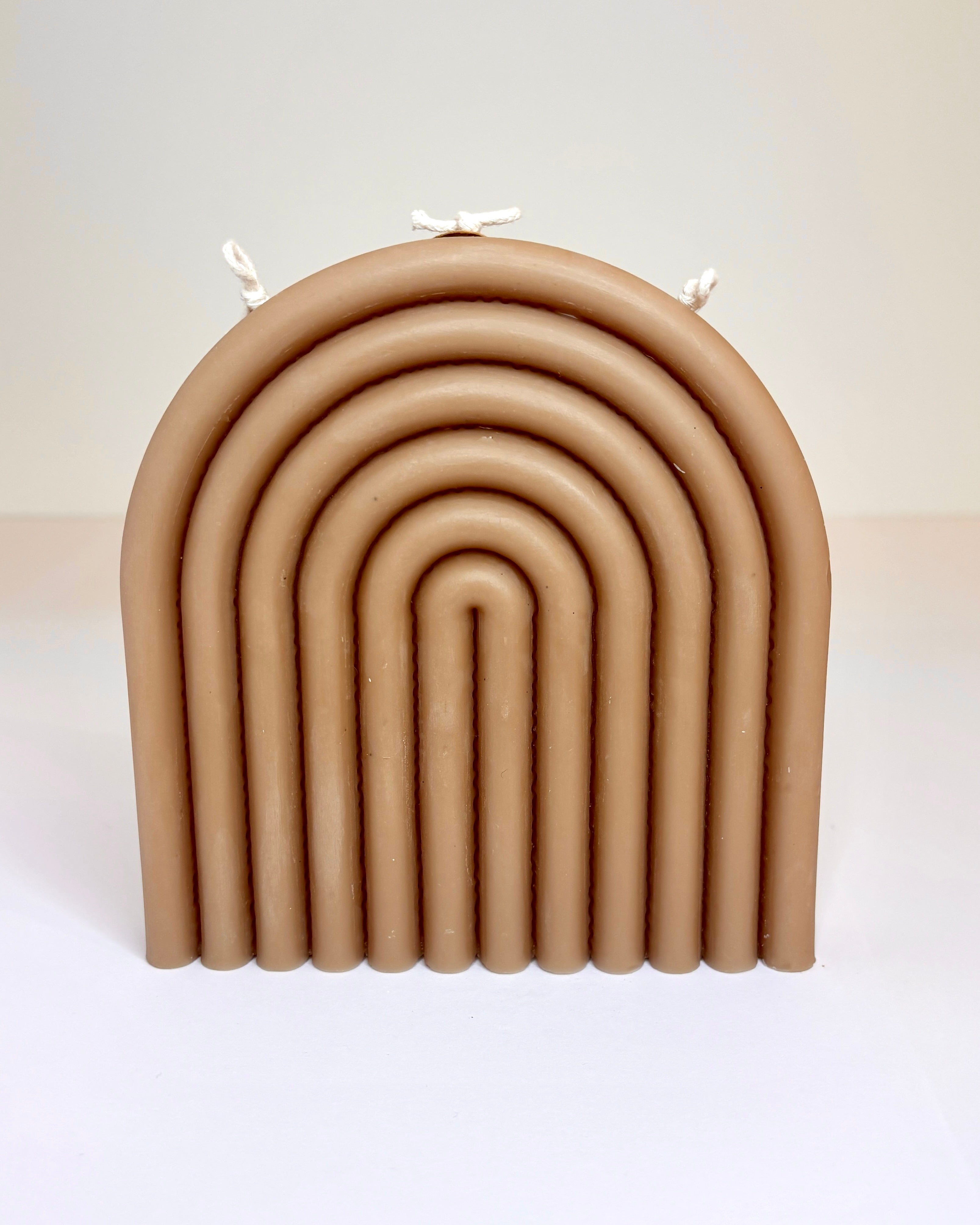 Regnbue lys i bi- og sojavoks