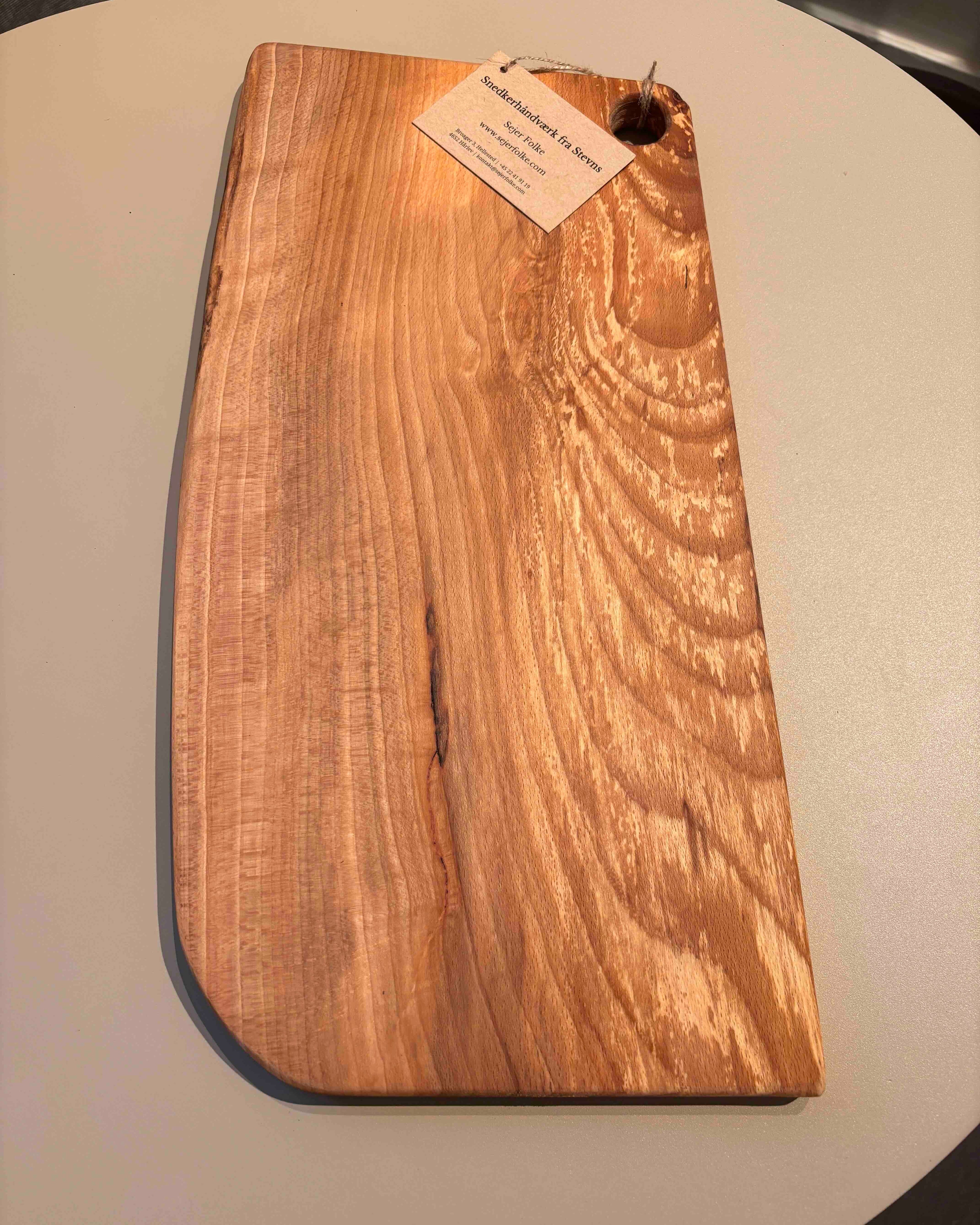 Skærebræt i bøg med indløb