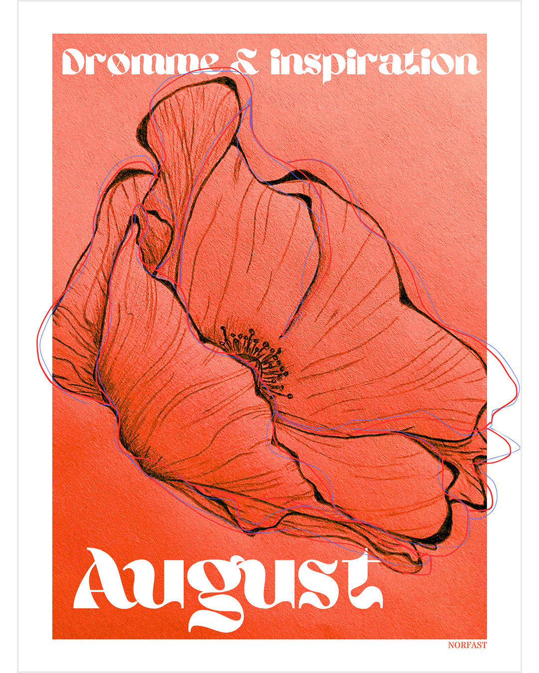 Fødselsblomst plakat A4 - Alle måneder