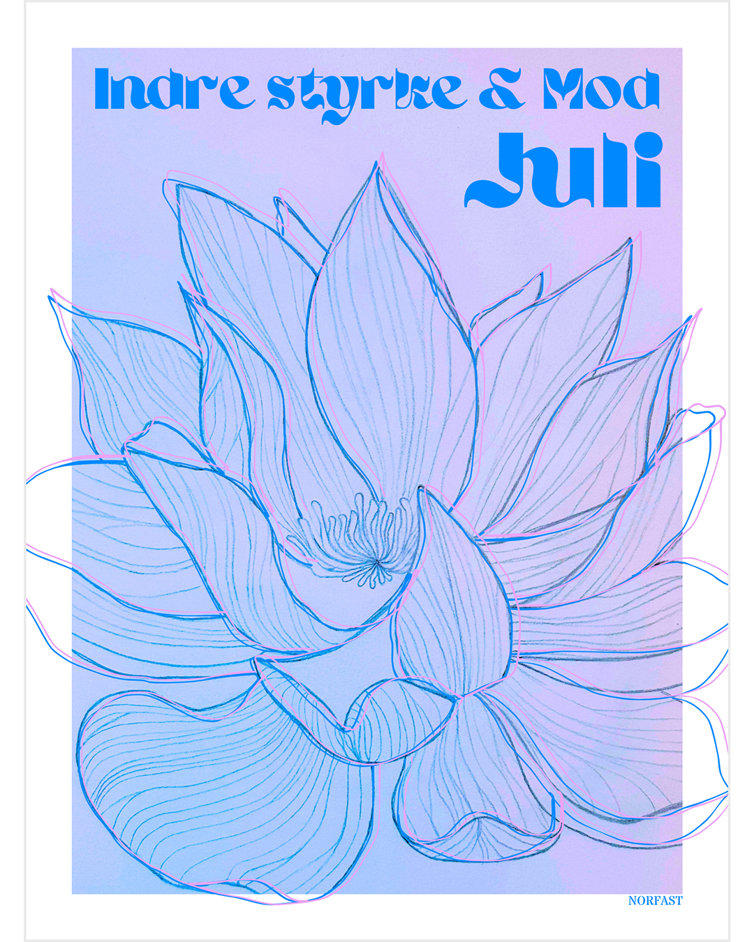 Fødselsblomst plakat A4 - Alle måneder