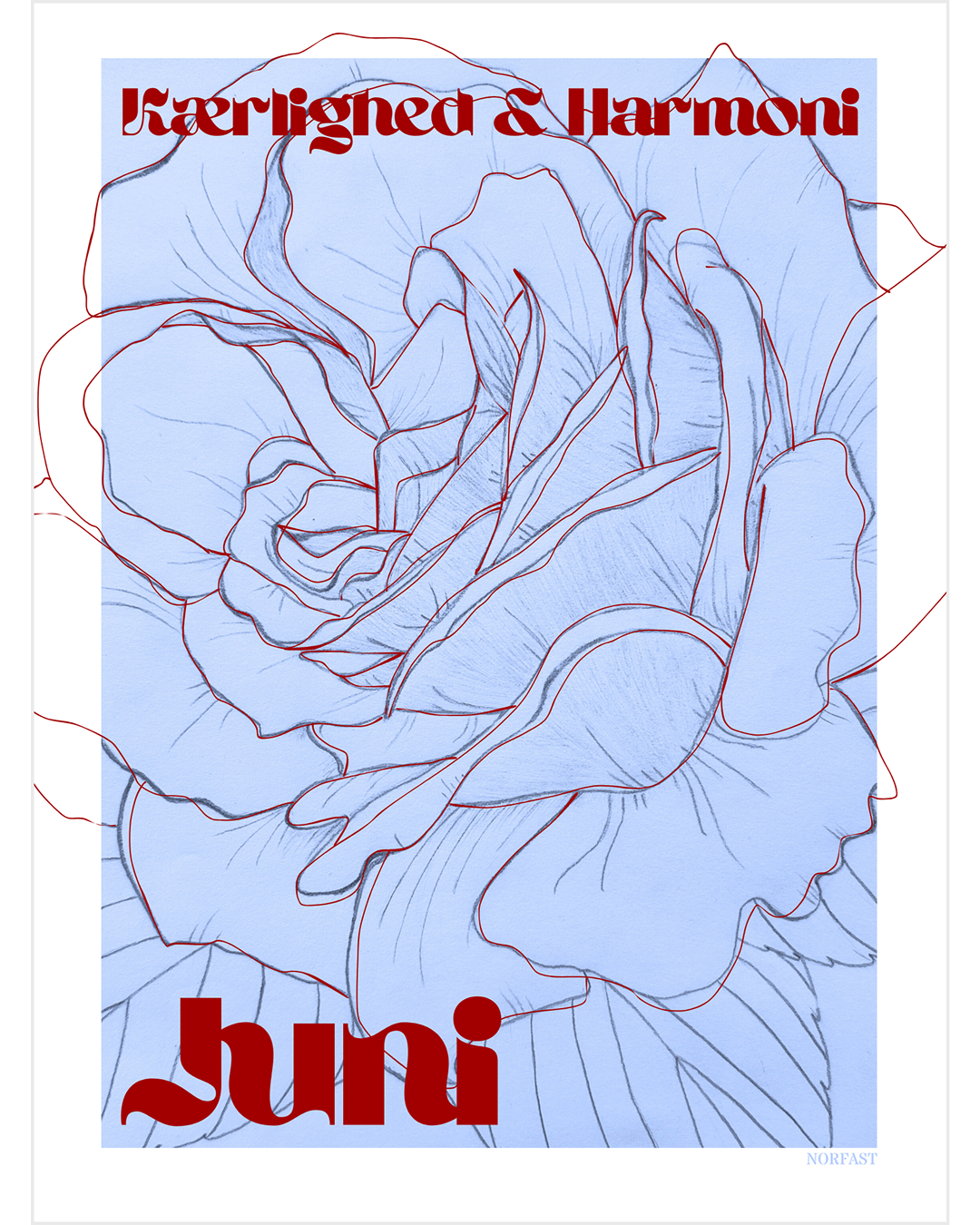 Fødselsblomst plakat A4 - Alle måneder