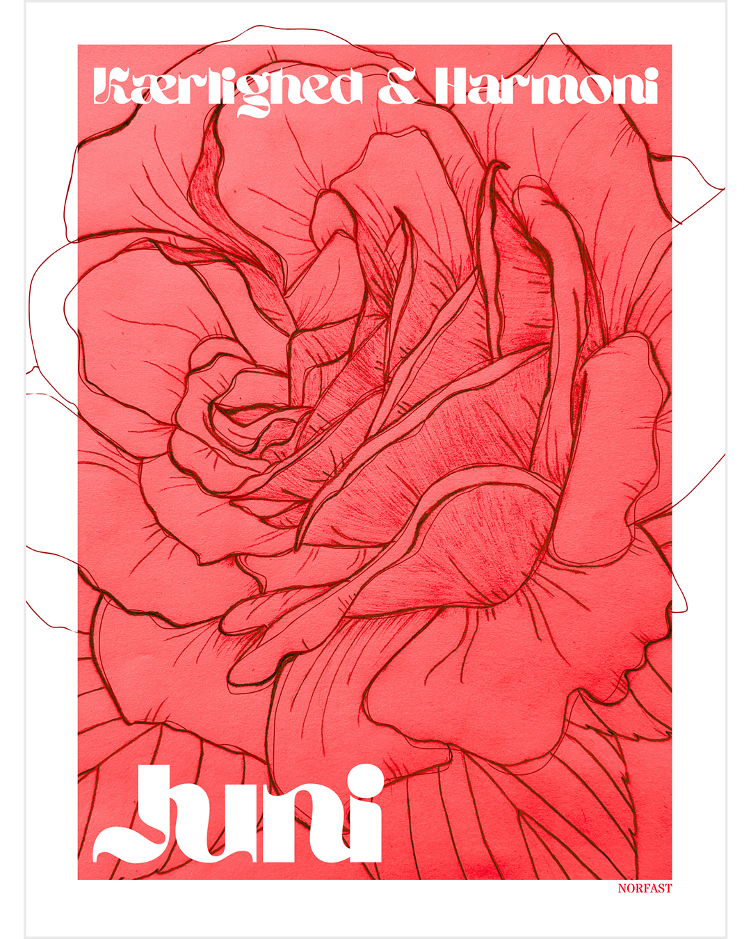 Fødselsblomst plakat A4 - Alle måneder