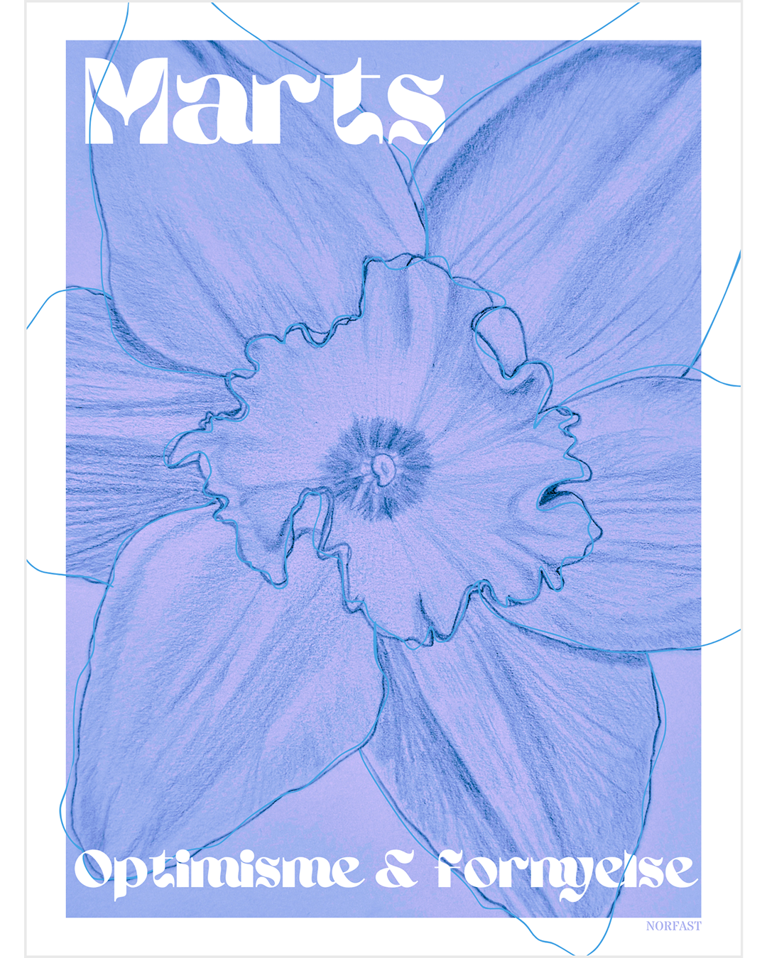 Fødselsblomst plakat A4 - Alle måneder