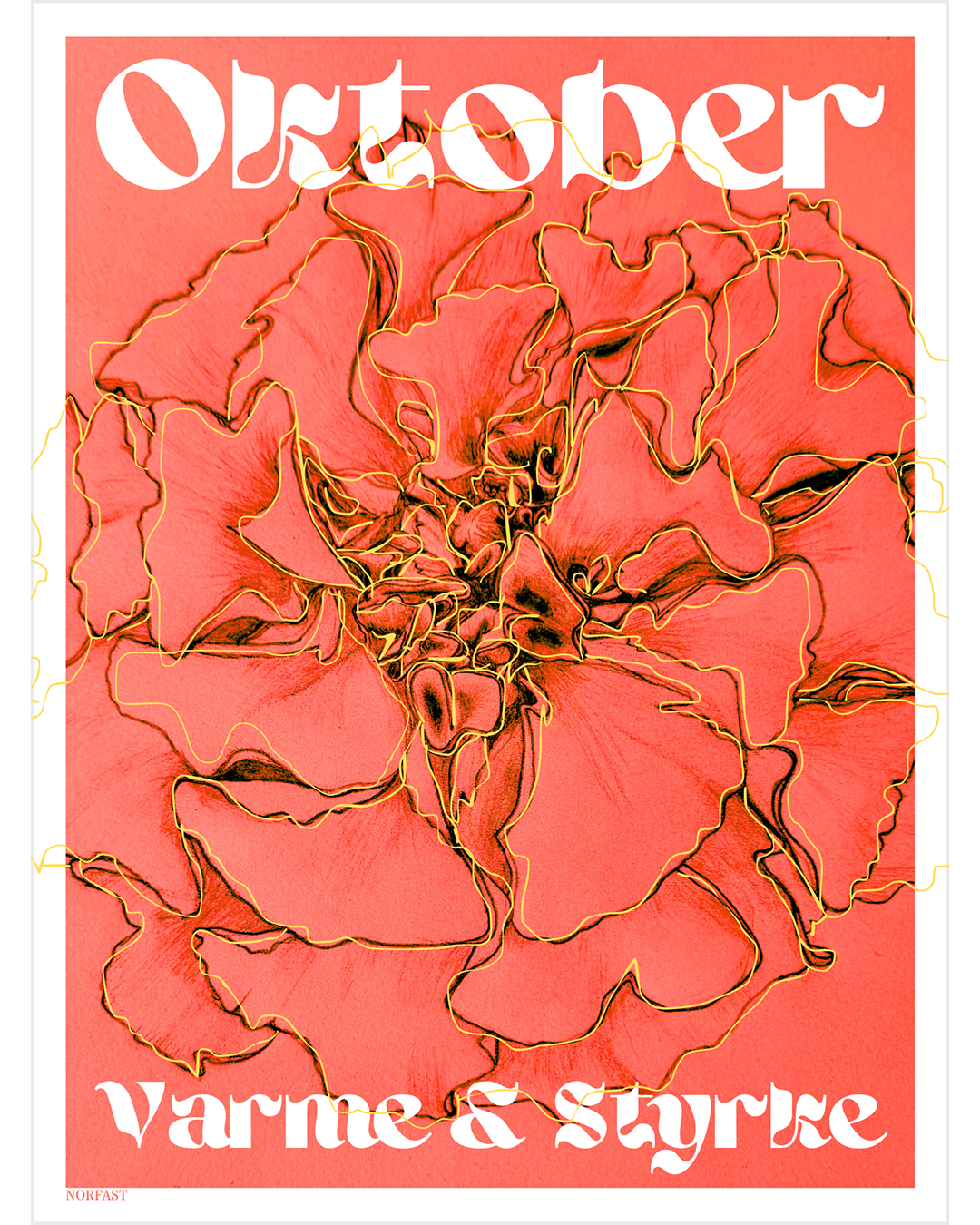 Fødselsblomst plakat A4 - Alle måneder