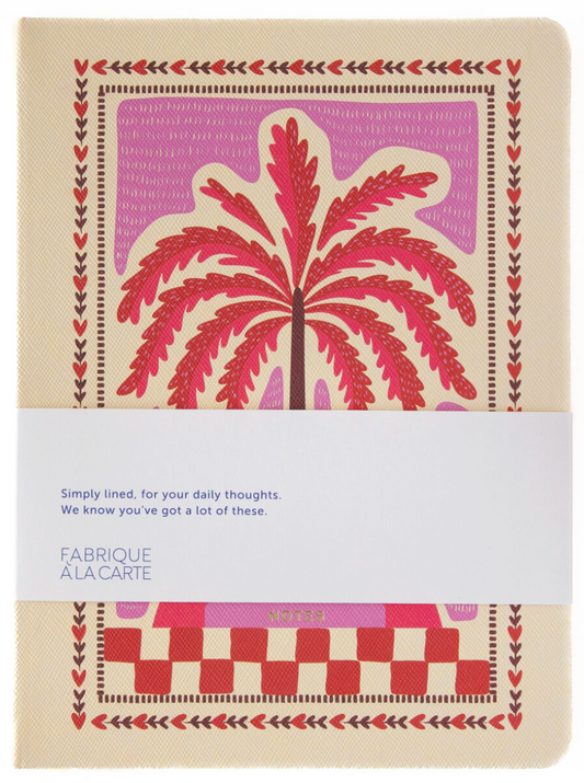 Notesbog - pink palme