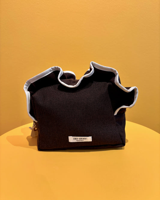 Chocolate brown beauty bag