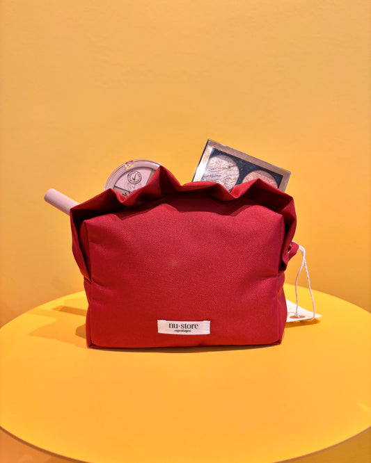 Rød beauty bag