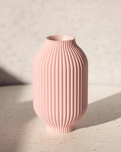 Lyserød 3D printet vase