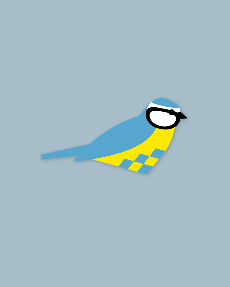 Flet selv fulg - Blåmejse