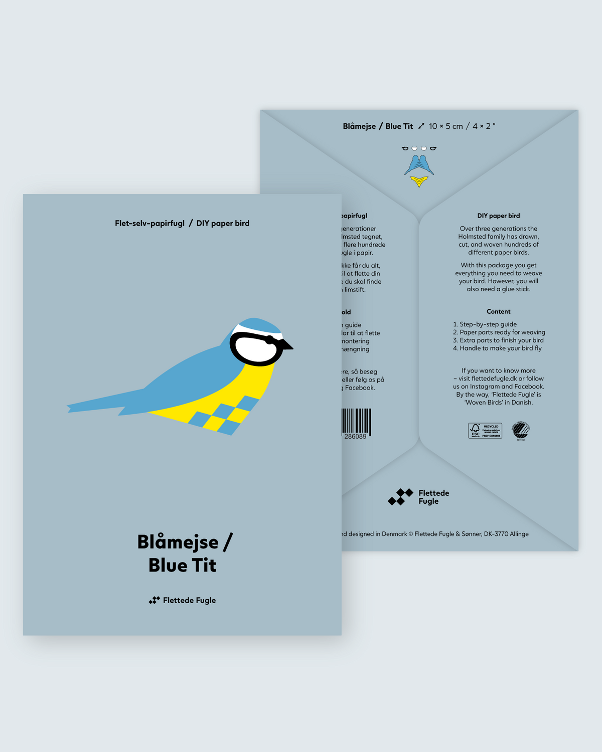 Flet selv fulg - Blåmejse