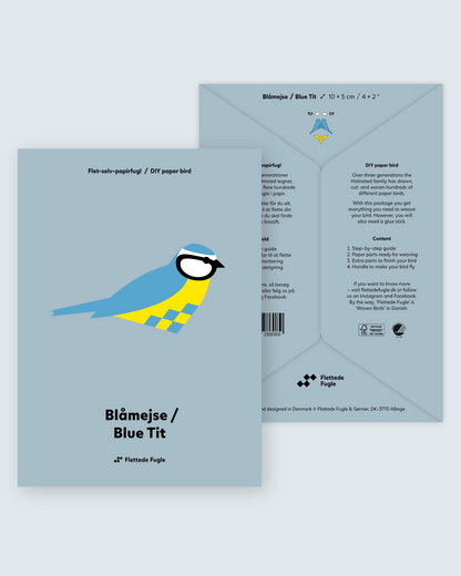 Flet selv fulg - Blåmejse