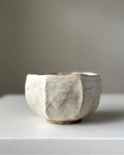 Boble kop beige på grå ler - stor