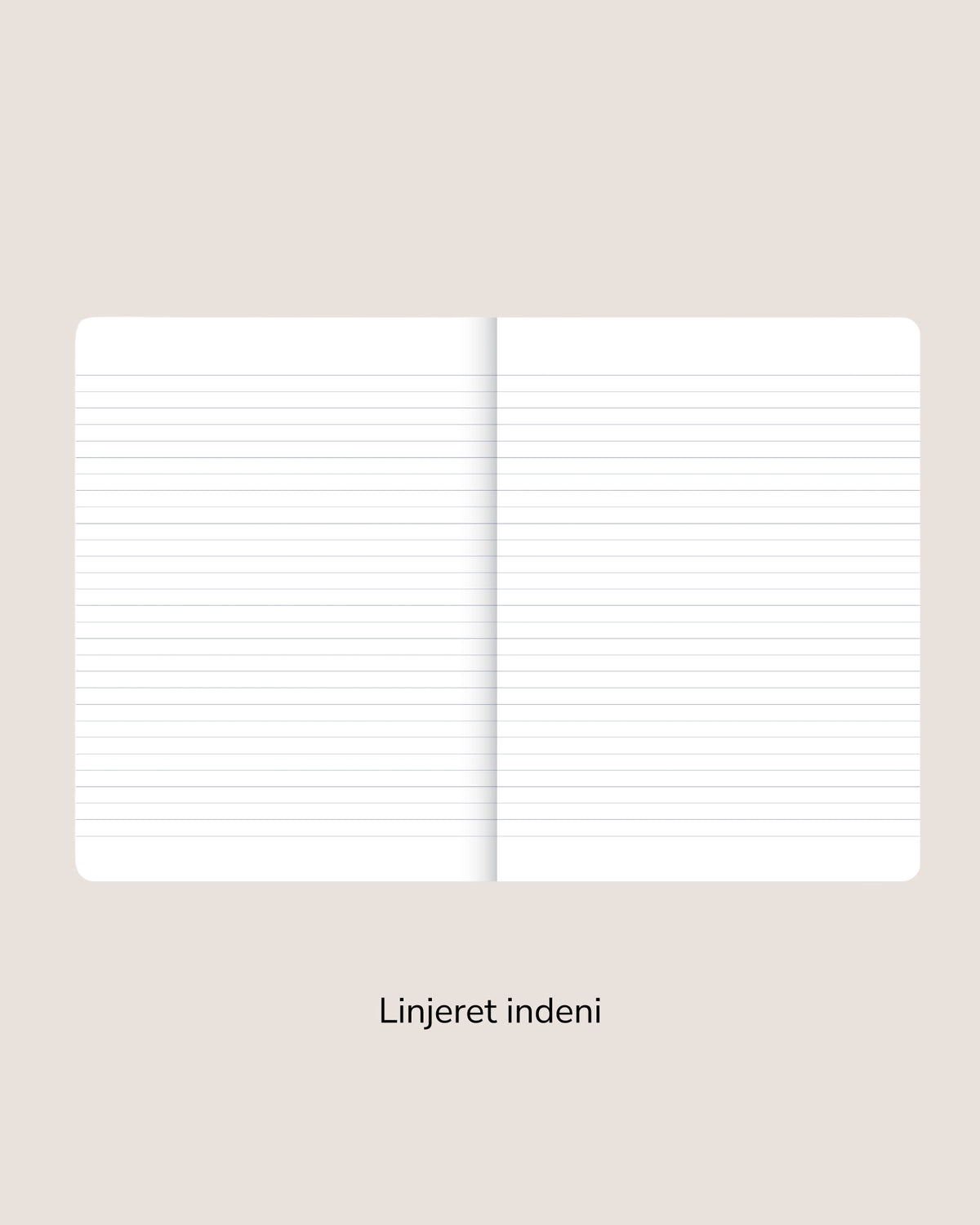 Notesbog i blåt mønster