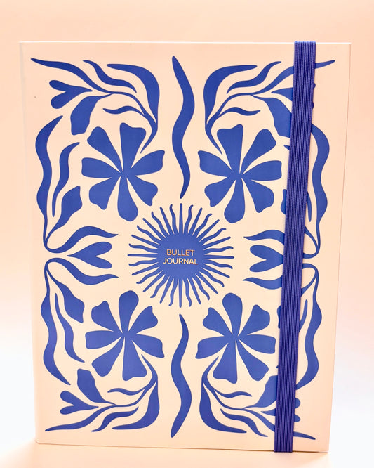 Bullet journal i blå