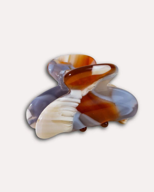 Mini hårklemme - amber