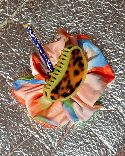 Flerfarvet scrunchie