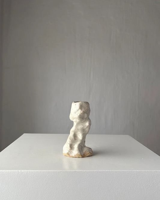 Branch candle holder beige (glazed)