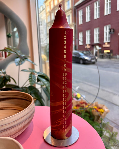 Lysestage til bloklys i rustfrit stål
