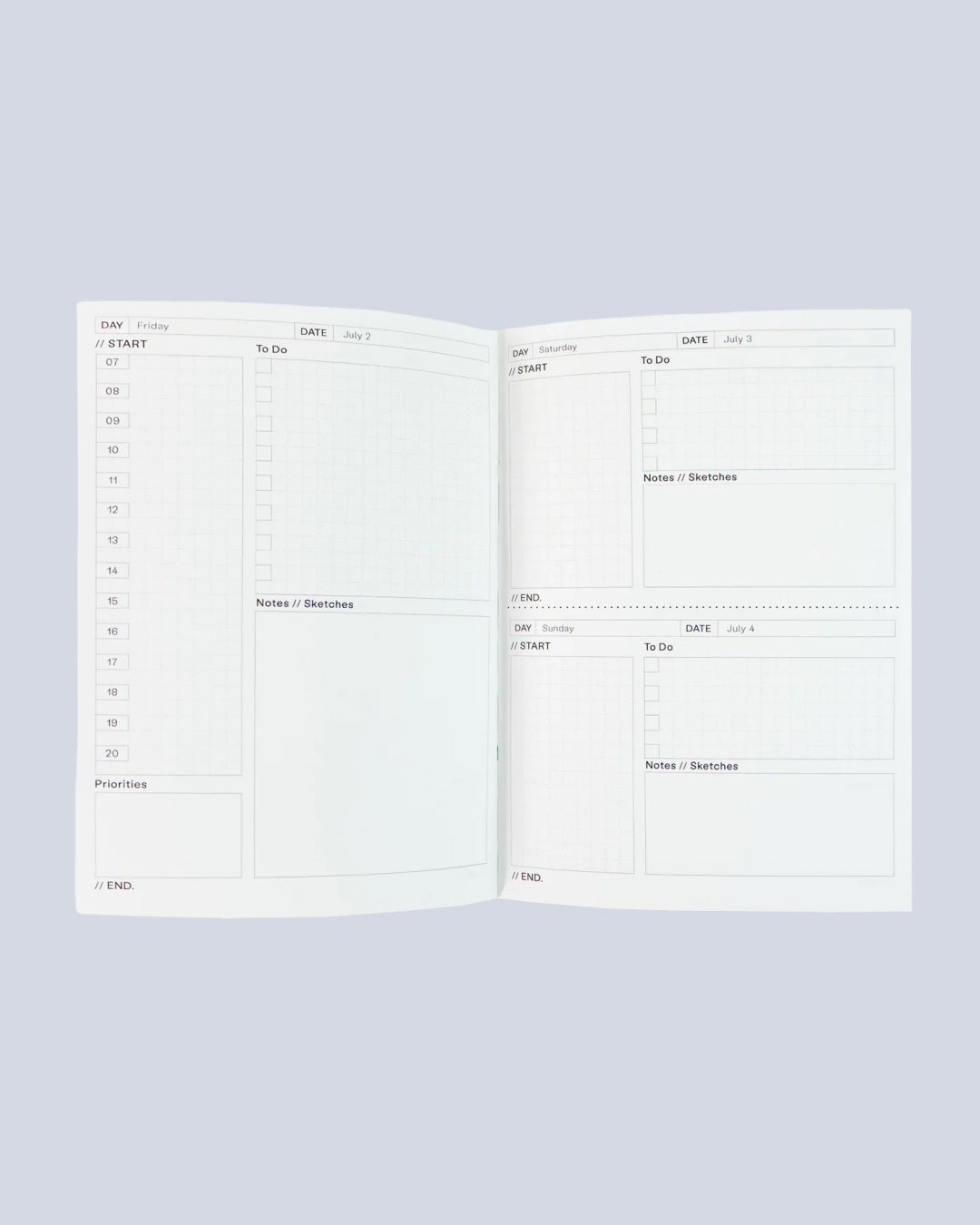 Dagskalender for 2027 - A5 - Mixer