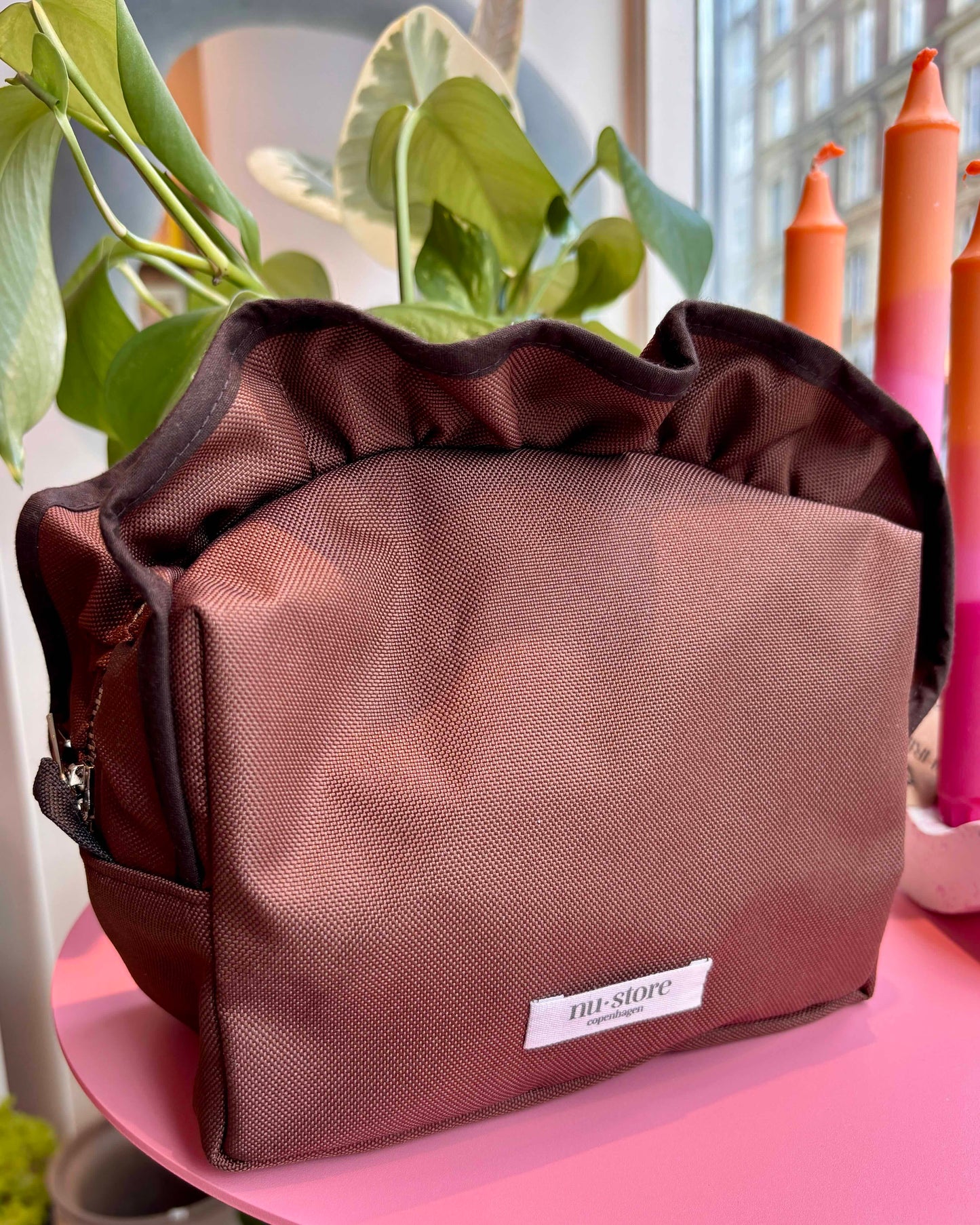 Mocca brun beauty bag