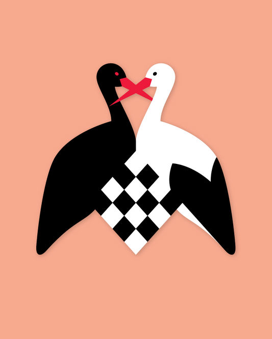 Flet selv fulg - Stork