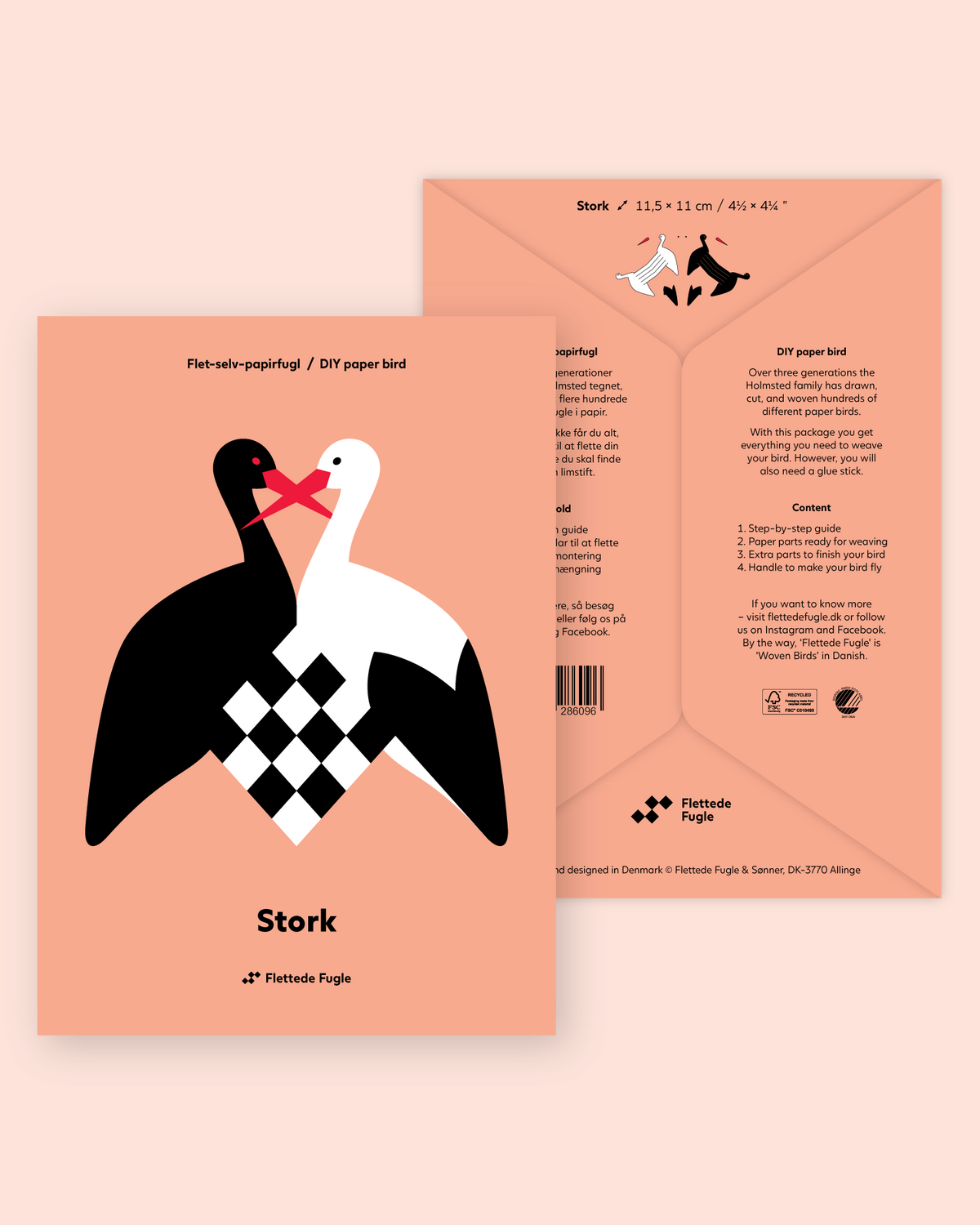 Flet selv fulg - Stork